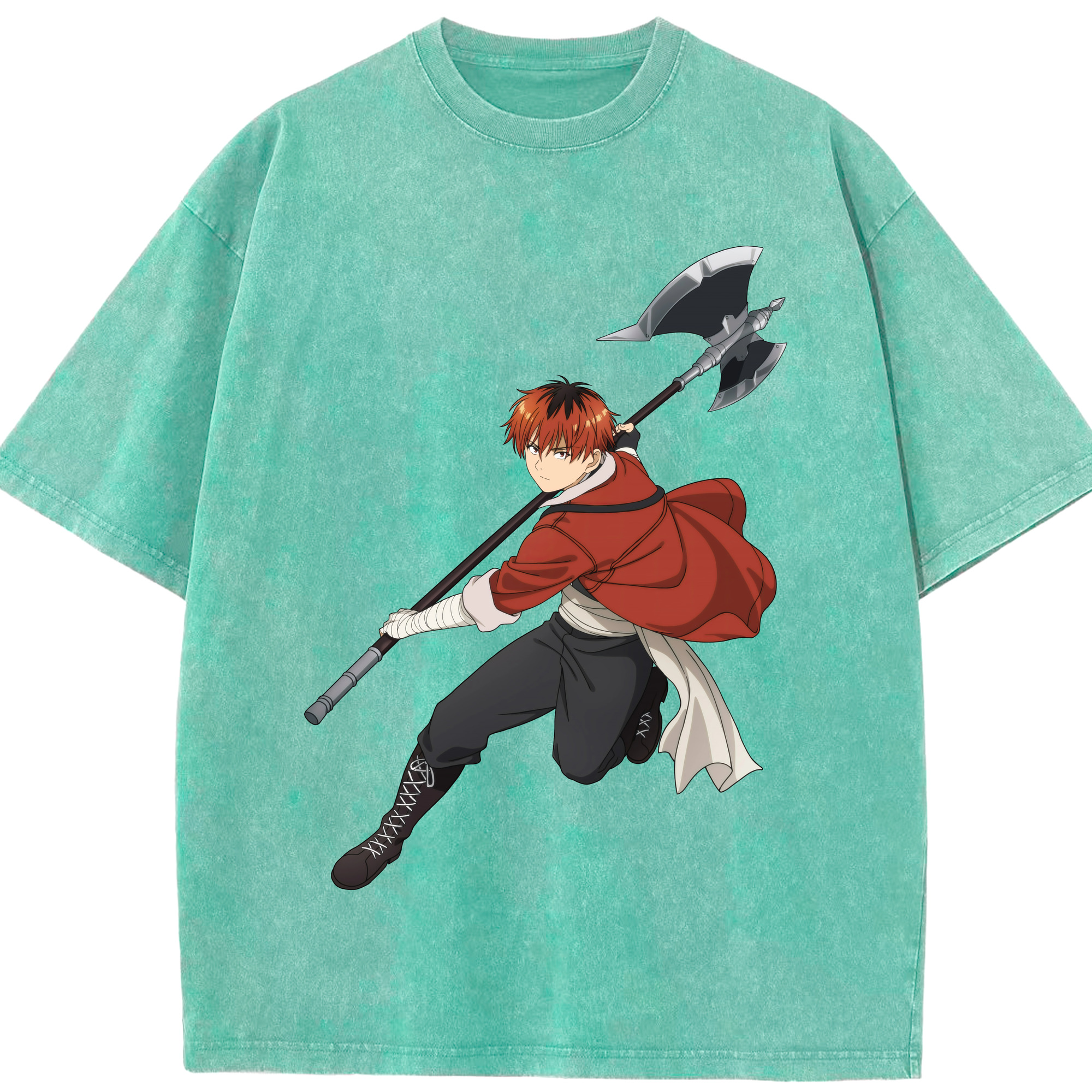 （画像用） 葬送のフリーレン Frieren 綿100% ヴィンテージ風 半袖Tシャツ（フロントプリント）